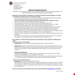 Employee Transfer Letter Template - Efficiently Manage Employee Transfers example document template