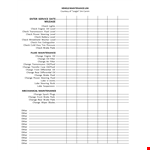 Vehicle Maintenance Log Template - Keep Track of Vehicle Maintenance | Courtesy | Carvin example document template