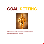 Effective Goal Setting Template for Achieving Goals - Download Now! example document template