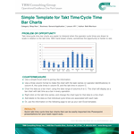 Improve Efficiency with Column Chart for Cycle Time example document template