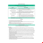 Chartered Accountant Resume Format: Financial Accounts and Statements Preparation | Statutory example document template