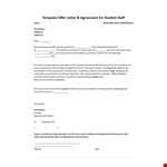 Employment Offer Letter for New Role example document template