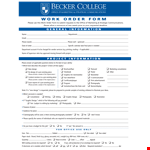 Graphic Design Work Order Form Sample Example Format Rvqliekqj example document template