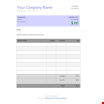Free Blank Invoice Template For Microsoft Word Download example document template 