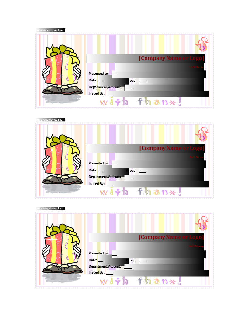 Gift Certificate Template - Customizable and Printable