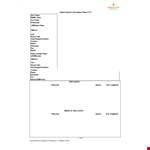 Professional CV Template - Stand Out with a Completed and Abbreviated Format example document template