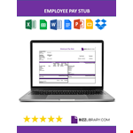 General Pay Stub  example document template