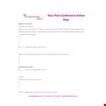 Post Event Action Plan Template - Streamline Your Event Action with this Easy-to-Use Template example document template