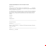 Thank You Letter for Fund Donations | Support, Conference, Receipt, Donor example document template 
