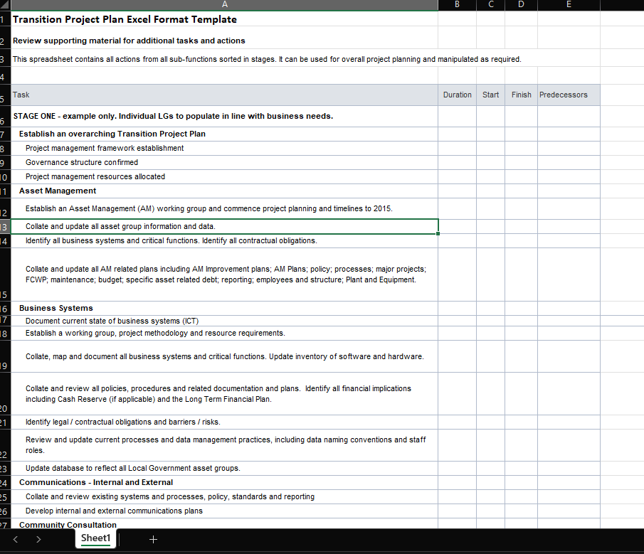 effective transition plan template: identify, review, and manage with ease template