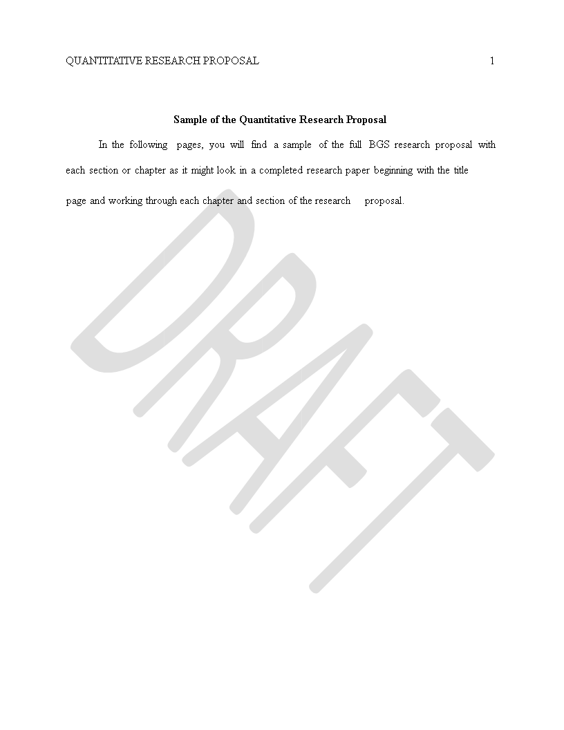 Quantitative Research Proposal Format quantitative-research-proposal-format