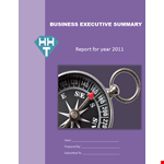 Effective Executive Summary Template | Get Your Point Across Efficiently example document template