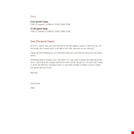Professional Email Example - Create an Effective Letter for Your Company example document template