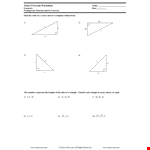 Pythagorean Theorem Acute Angle example document template