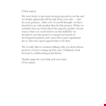 Vendor Bid Rejection Letter example document template