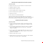 Industry & Competitive Situation Analysis example document template