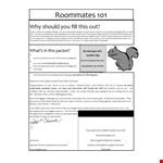 Create an Effective Roommate Agreement Template: Important Things to Include example document template