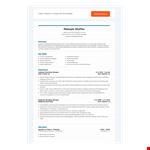 Marketing Manager Assistant - Brand Programs | Resume Optimization example document template