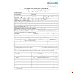 Reimbursement Form Sample example document template