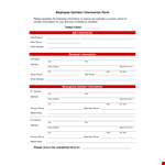 Free Contact List Template - Keep Your Addresses, Information, and Phone Numbers Organized example document template