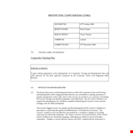 Corporate Training Plan - Council: Expert Training and Development for Corporate Success example document template