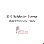 High School Satisfaction Survey Template - Quality Rating: Satisfactory or Unsatisfactory example document template