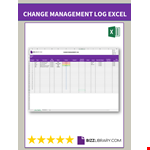 Change Request Log example document template
