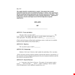 Corporate Bylaws: Essential Guide for Corporation Members and Board of Directors example document template