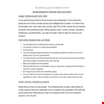 Perfect Scholarship Thank You Letter example document template