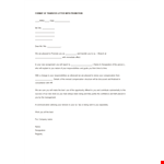 Employee Promotion Transfer Letter Format example document template 