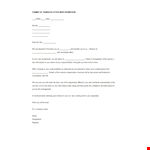 Employee Promotion Transfer Letter Format example document template
