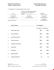 Project Progress Report Template