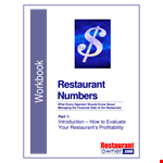 Restaurant Payroll Budget Template | Manage Expenses, Sales, and Profit with Total Control example document template