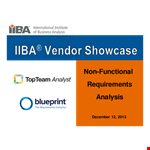 Non Functional Requirements Analysis Template example document template