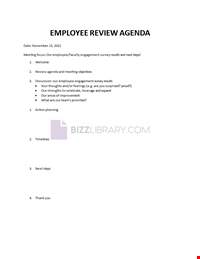 Employee Review Agenda