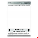 Best Friend Wanted Poster Template example document template