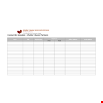 Contact List Template - Easily Organize Office Contacts, Addresses, Clusters, and Shelters example document template