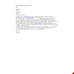 Scholarship Award Thank You Letter example document template 