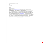 Scholarship Award Thank You Letter example document template