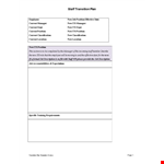 Effective Transition Plan Template for Employee and Manager Success | Current State Analysis example document template