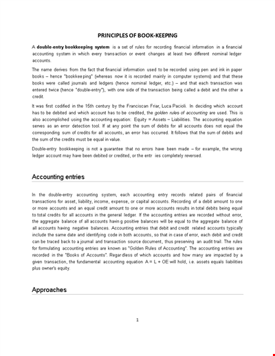 Double Entry Ledger Paper Template - Keep Track of Your Accounts and Balances