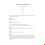 Private Placement Memorandum Template | Partnership Understanding | Partner example document template