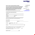 Residential Property Offer Letter Template example document template 