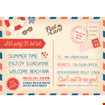 Postcard Template - Create Stunning Postcards Easily - Download Now example document template