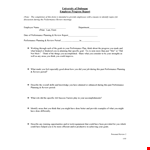 Employee Progress example document template