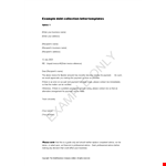 Collection Notice Letter Template - Business Payment Invoice Recipient example document template