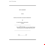 Trust Agreement for Corporations: Bonds & Agreements | Trustee Shall Manage example document template
