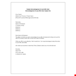 Accepting Job Offer - Formal Letter Template & Tips example document template