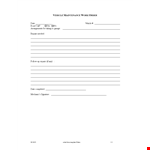 Customizable Order Form Template for Vehicle Maintenance and Repairs. example document template