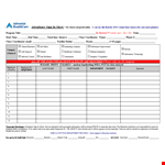Employee Attendance Sign In Sheet Template - Track Employee Attendance with a Required Facility example document template
